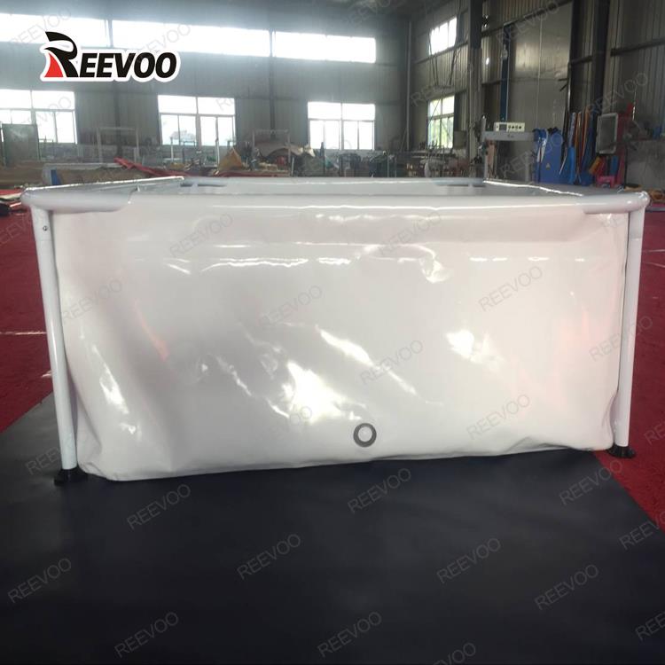 white fish farming tank