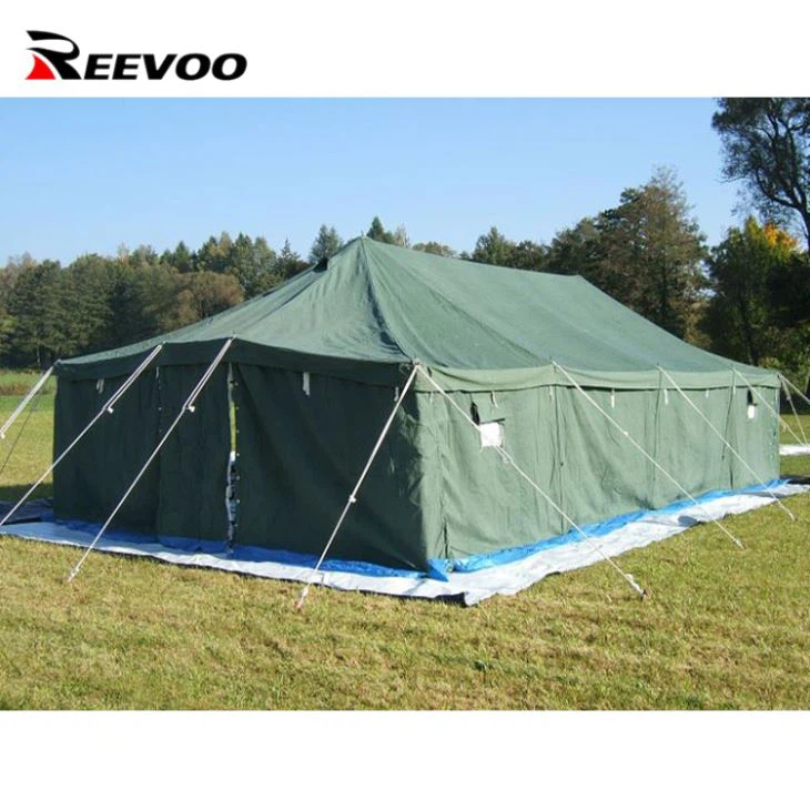 ขายเต็นท์ผู้ลี้ภัยโครงสร้างกองทัพทหารสีเขียวกันน้ำ
