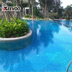 สระว่ายน้ำทำจาก PVC Blue Mosaic แข็งแรงทนทาน